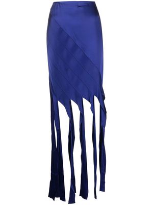 Stella McCartney panelled slim-cut skirt - Blue