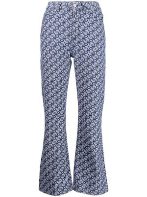 Stella McCartney pattern denim jeans - Blue