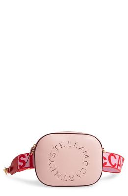 Stella McCartney Perforated Logo Convertible Faux Leather Belt Bag in Blush
