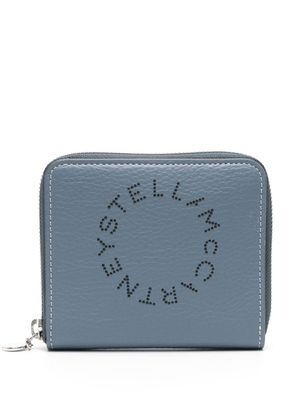 Stella McCartney perforated-logo wallet - Blue