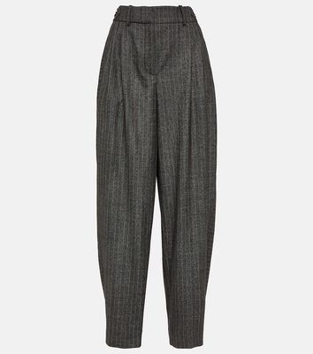 Stella McCartney Pinstriped wool wide-leg pants