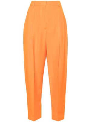 Stella McCartney pleated cropped trousers - Orange