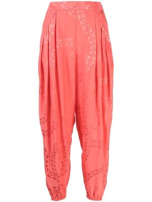 Stella McCartney pleated tapered trousers - Pink