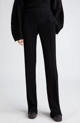 Stella McCartney Plissé Knit Pants in Black