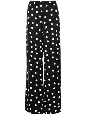 Stella McCartney polka-dot straight trousers - Black