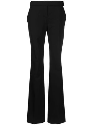 Stella McCartney pressed-crease slim-fit tailored trousers - Black