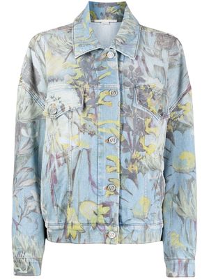 Stella McCartney Rewild Flora denim jacket - Blue