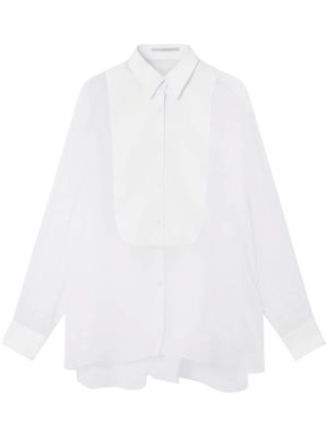Stella McCartney S-Wave button-up silk shirt - White
