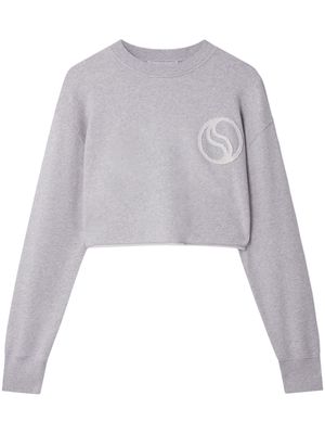 Stella McCartney S-Wave cropped sweatshirt - Grey