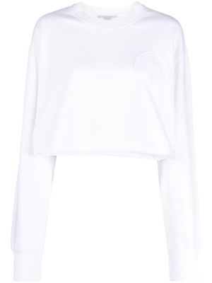 Stella McCartney S-Wave cropped sweatshirt - White