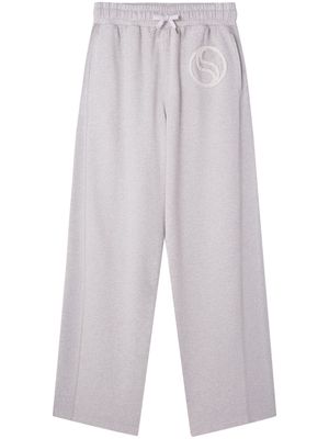 Stella McCartney S-Wave drawstring organic cotton track pants - Grey