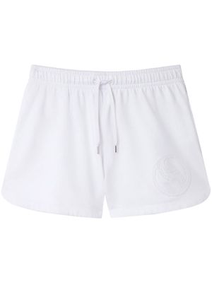 Stella McCartney S-Wave jersey drawstring shorts - White