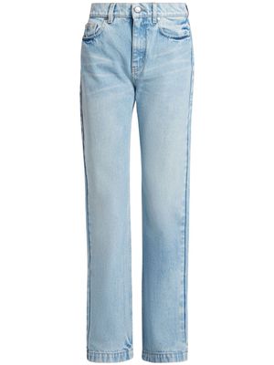 Stella McCartney S wave-patch straight-leg jeans - Blue