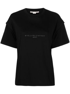 Stella McCartney sequin-embellished logo t-shirt - Black