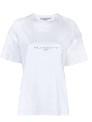Stella McCartney sequin-embellished logo T-shirt - White