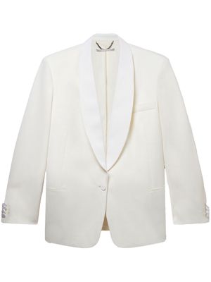 Stella McCartney shawl-collar wool blazer - White