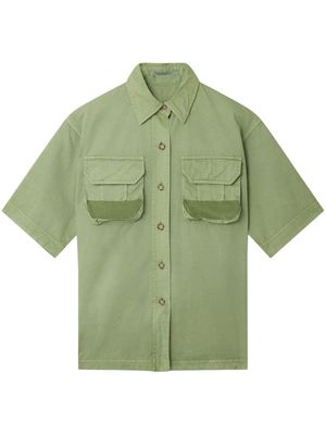 Stella McCartney short-sleeve cotton shirt - Green