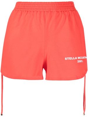 Stella McCartney side drawstring-fastening shorts - Red