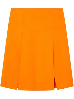 Stella McCartney side-slit lightweight midi skirt - Orange