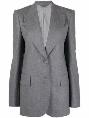 Stella McCartney single-breasted flannel blazer - Grey