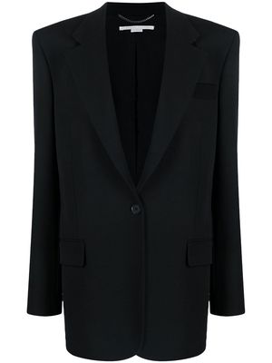 STELLA MCCARTNEY single-breasted oversize blazer - Black