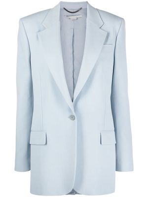 Stella McCartney single-breasted oversized blazer - Blue