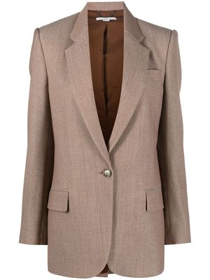 Stella McCartney single-breasted tailored blazer - Brown