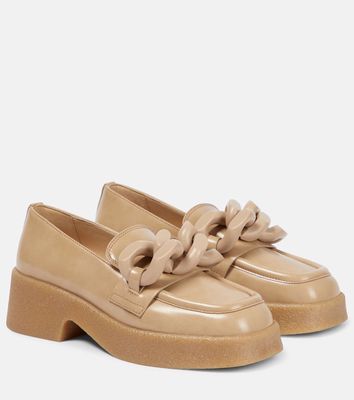 Stella McCartney Skyla embellished faux leather loafers