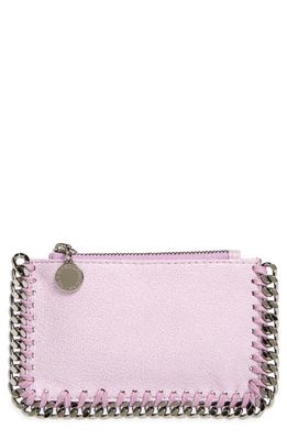 Stella McCartney 'Small Falabella' Faux Leather Zip Card Case in 5310 Lilac