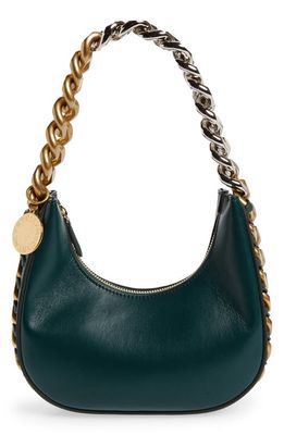Stella McCartney Small Frayme Faux Leather Shoulder Bag in 3007 - Forest Green