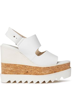 Stella McCartney Sneak-Elyse wedge sandals - White