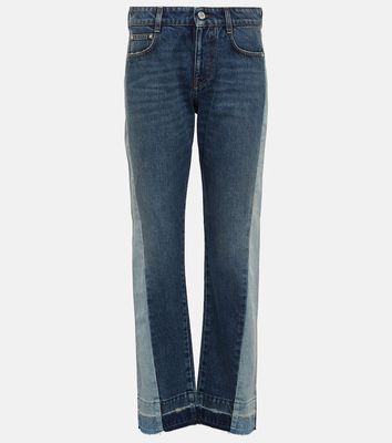 Stella McCartney Spliced mid-rise straight jeans
