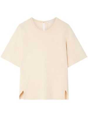 Stella McCartney split compact-knit top - Neutrals