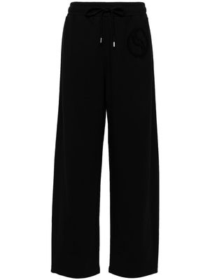 Stella McCartney straight-leg cotton trousers - Black