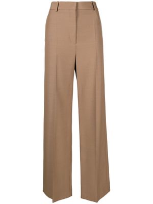 Stella McCartney straight-leg wool trousers - Brown