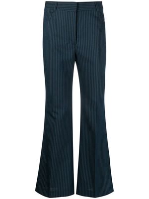 Stella McCartney striped flared trousers - Blue