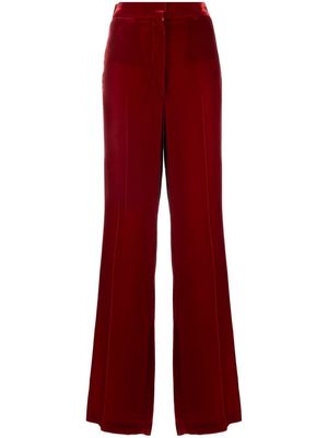 Stella McCartney tailored velvet straight-leg trousers