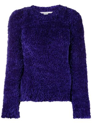 Stella McCartney textured cropped jumper - Purple