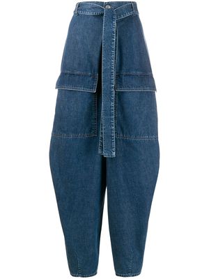 Stella McCartney tie waist jeans - Blue