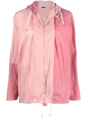 Stella McCartney two-tone crinkled bomber jacket - Pink