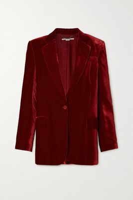 Stella McCartney - Velvet Blazer - Red