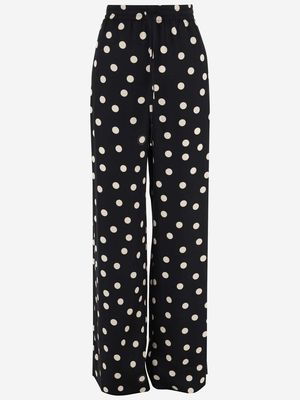 Stella McCartney Viscose Polka Dot Palazzo Pants