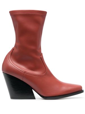 Stella McCartney Western ankle boots - Red