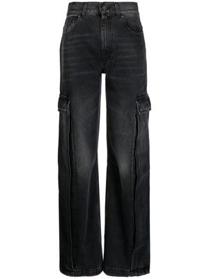 Stella McCartney wide-leg cargo jeans - Grey
