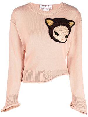 Stella McCartney x Yoshitomo Nara knitted jumper - Pink
