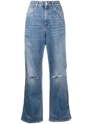 Stella McCartney zip-detail straight-leg jeans - Blue