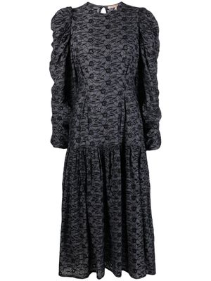 Stella Nova anglaise-broderie cotton dress - Black