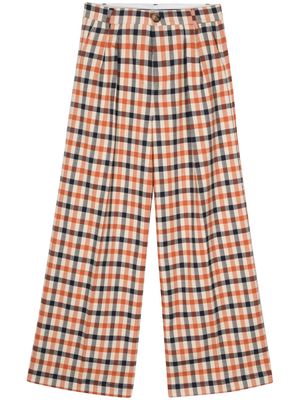 Stella Nova check-pattern wide-leg trousers - Neutrals