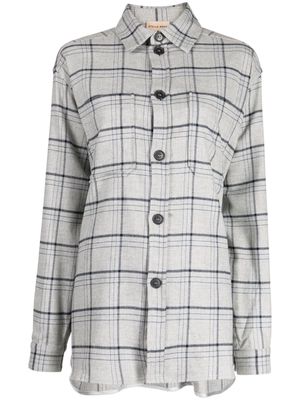 Stella Nova Hela check-pattern flannel shirt - Grey