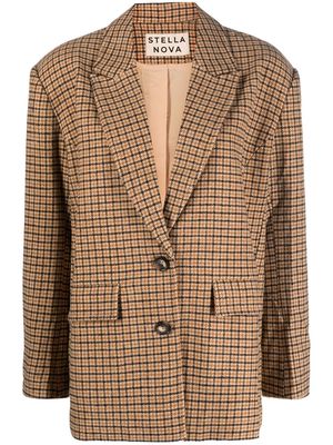 Stella Nova Louanna camel-check blazer - Brown